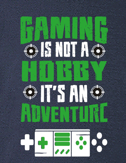 Nusyl Boys Navy Blue Gaming is Not A Hobby Text Printed Short Sleeve Oversized T-Shirt