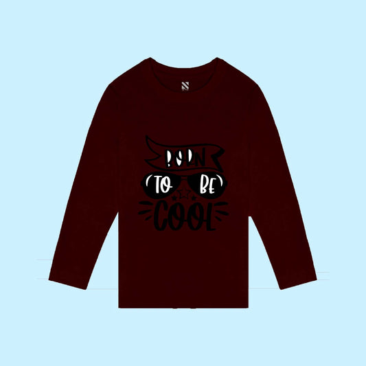 Nusyl Boys Wine Cool Graphic Printed Full sleeve T-Shirt
