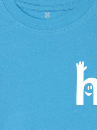 Nusyl Sky Blue Biowashed Cotton Full Sleeve T-shirt