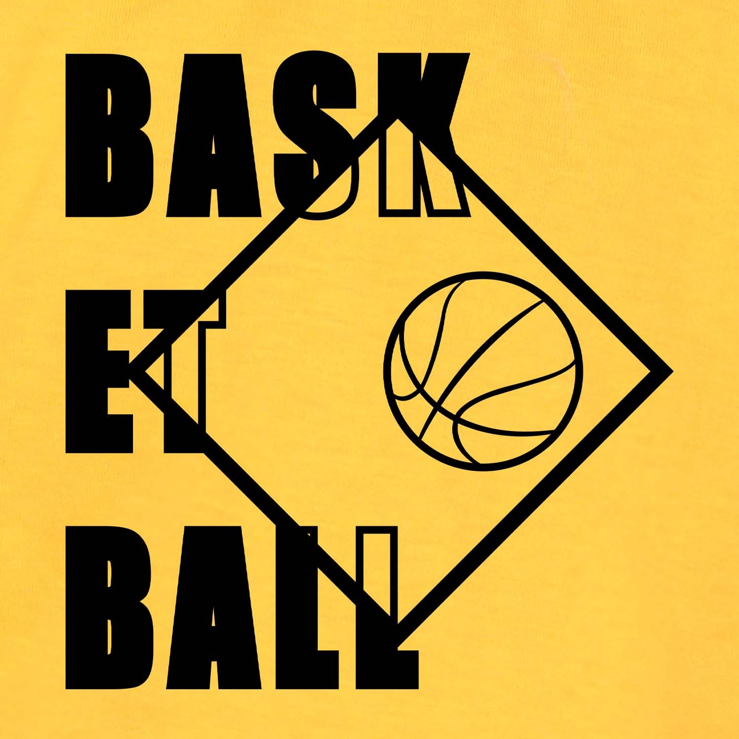 Nusyl Yellow Basketball Printed Full Sleeve Cotton T-Shirts for Boys