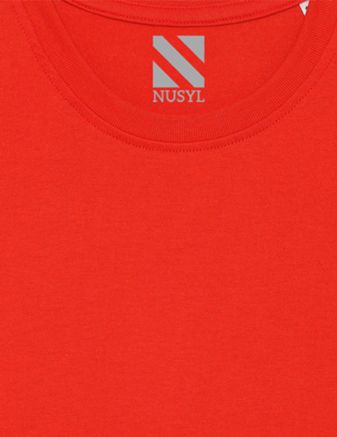 Nusyl Red Biowashed Cotton Full Sleeve T-shirt