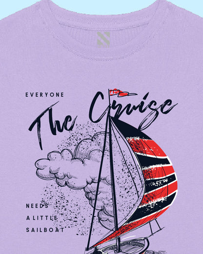 Nusyl Lilac Graphic  Printed Boy's  T-Shirt