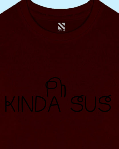 Nusyl Wine kinda Sus Text Printed Boy's  T-Shirt