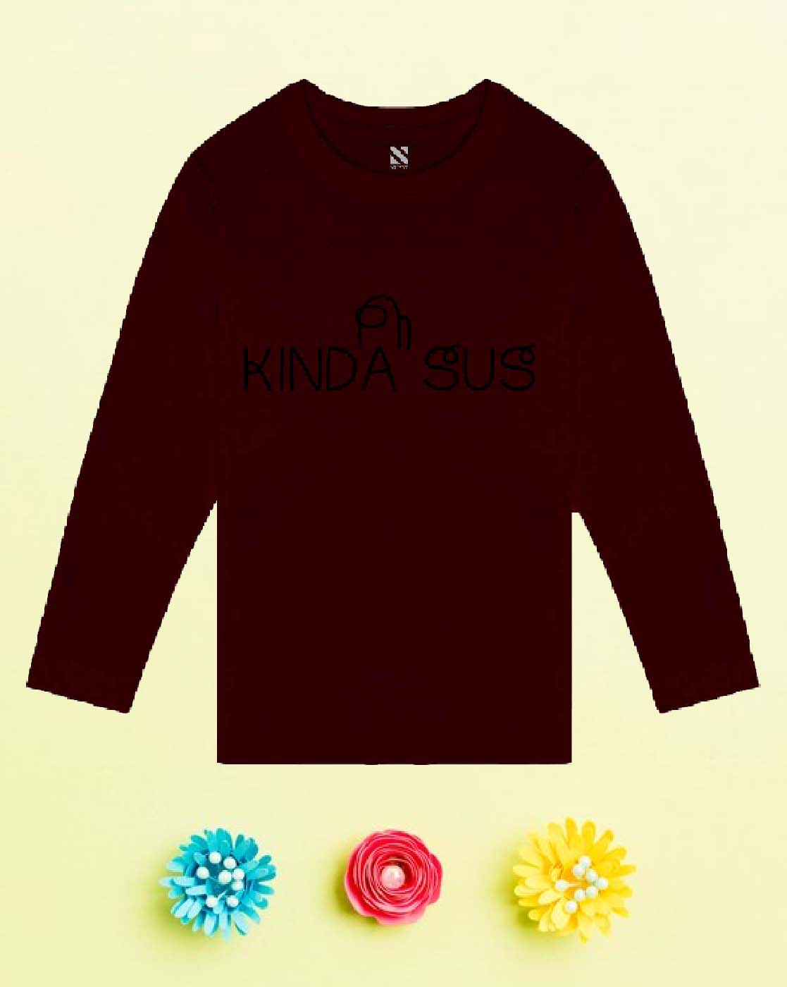 Nusyl Wine kinda Sus Text Printed Boy's  T-Shirt