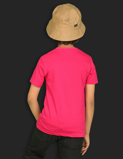 NUSYL Boys Navy Blue & Hot Pink & Orange Skater Text Printed Half Sleeves T-shirt - Pack of 3