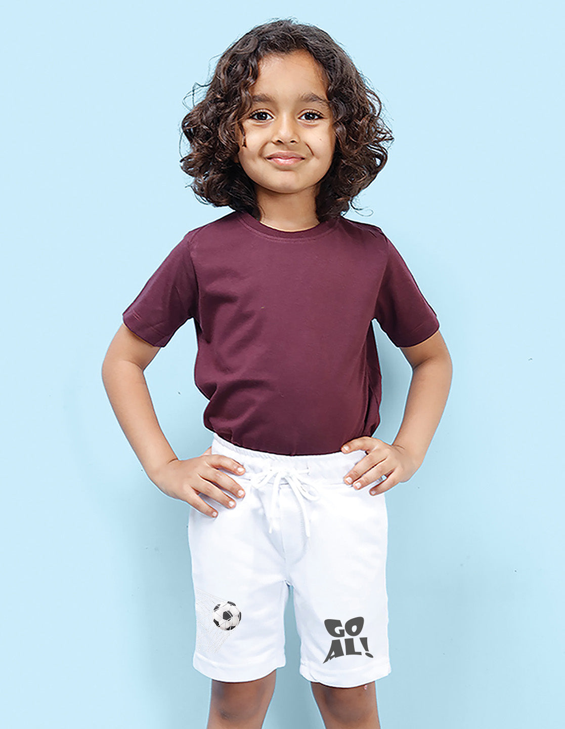 Nusyl Boys White Basketball Printed Shorts
