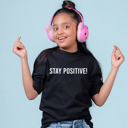 Nusyl Girls Black Printed Oversized T-shirt