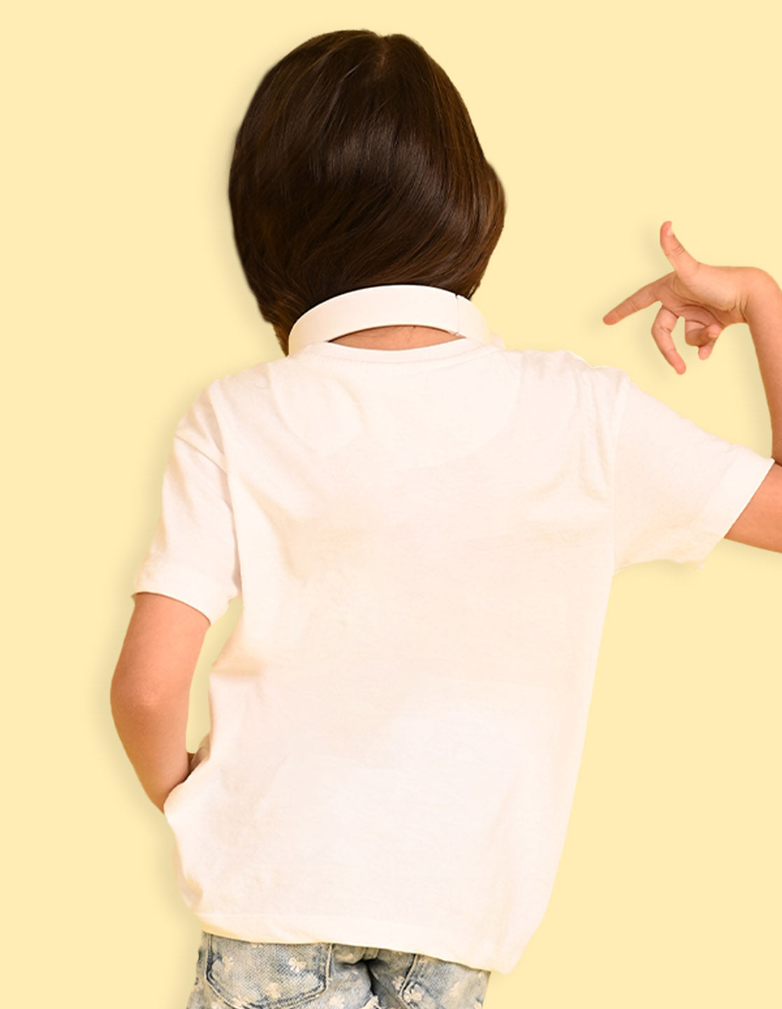 Nusyl Girls White Cool Summer Text  Printed  Short sleeve Cotton Blend Oversized T-shirts