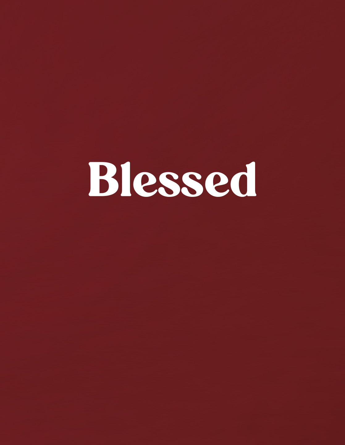Nusyl Girls Wine Blessed Text Printed  Short sleeve Cotton Blend Oversized T-shirts