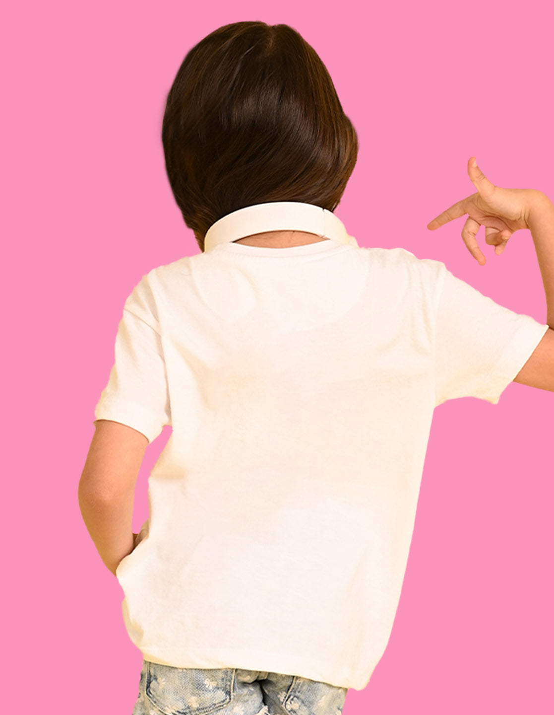 Nusyl Girls White You Are Magic Text Printed  Short sleeve Cotton Blend Oversized T-shirts