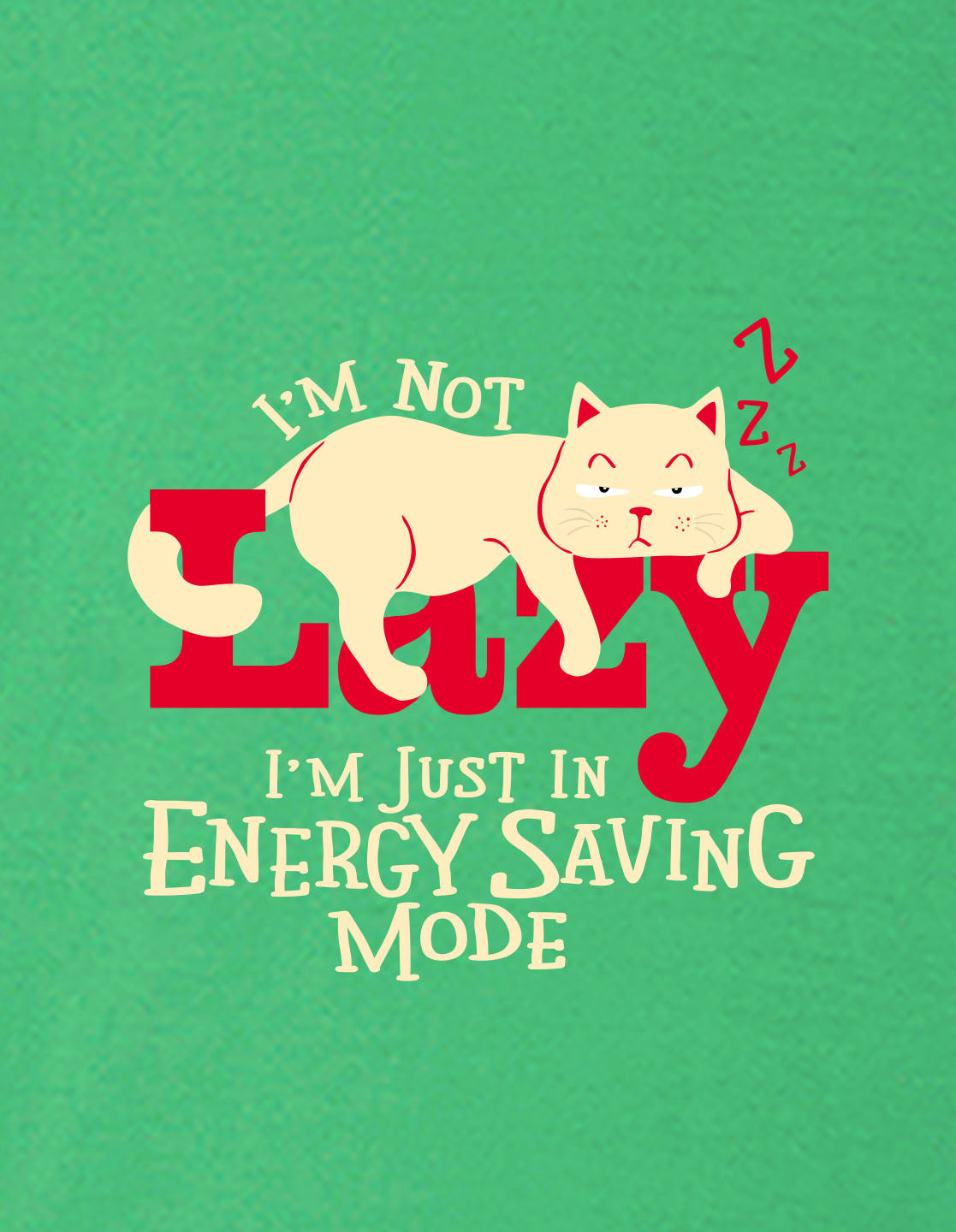 Nusyl Girls Green Lazy Text  Printed  Short sleeve Cotton Blend Oversized T-shirts