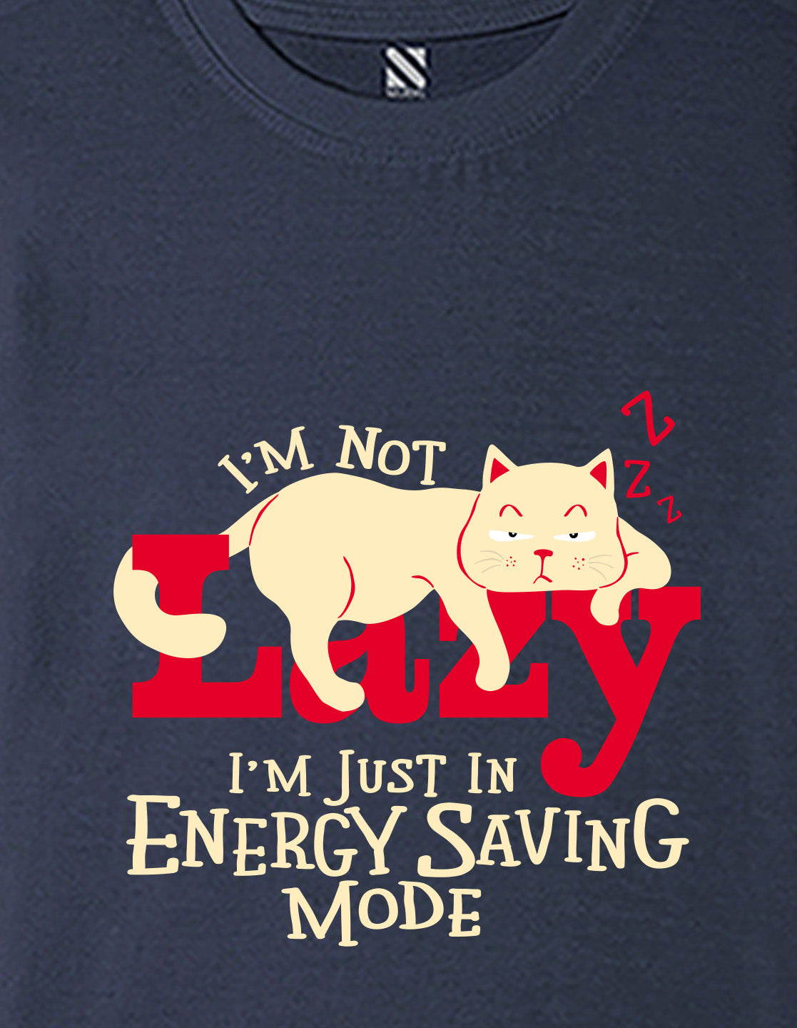 Nusyl Girls Navy Blue Lazy Text  Printed  Short sleeve Cotton Blend Oversized T-shirts