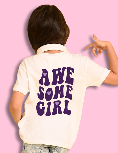 NUSYL Girls Graphic & Text Printed Cotton Blend Round Neck Oversized T-Shirt - Pack of 3