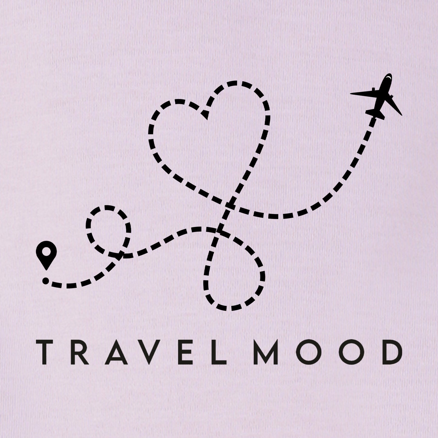 Nusyl Girls Lilac Travel Mood Text Printed Full sleeve T-Shirt