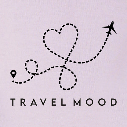 Nusyl Girls Lilac Travel Mood Text Printed Full sleeve T-Shirt