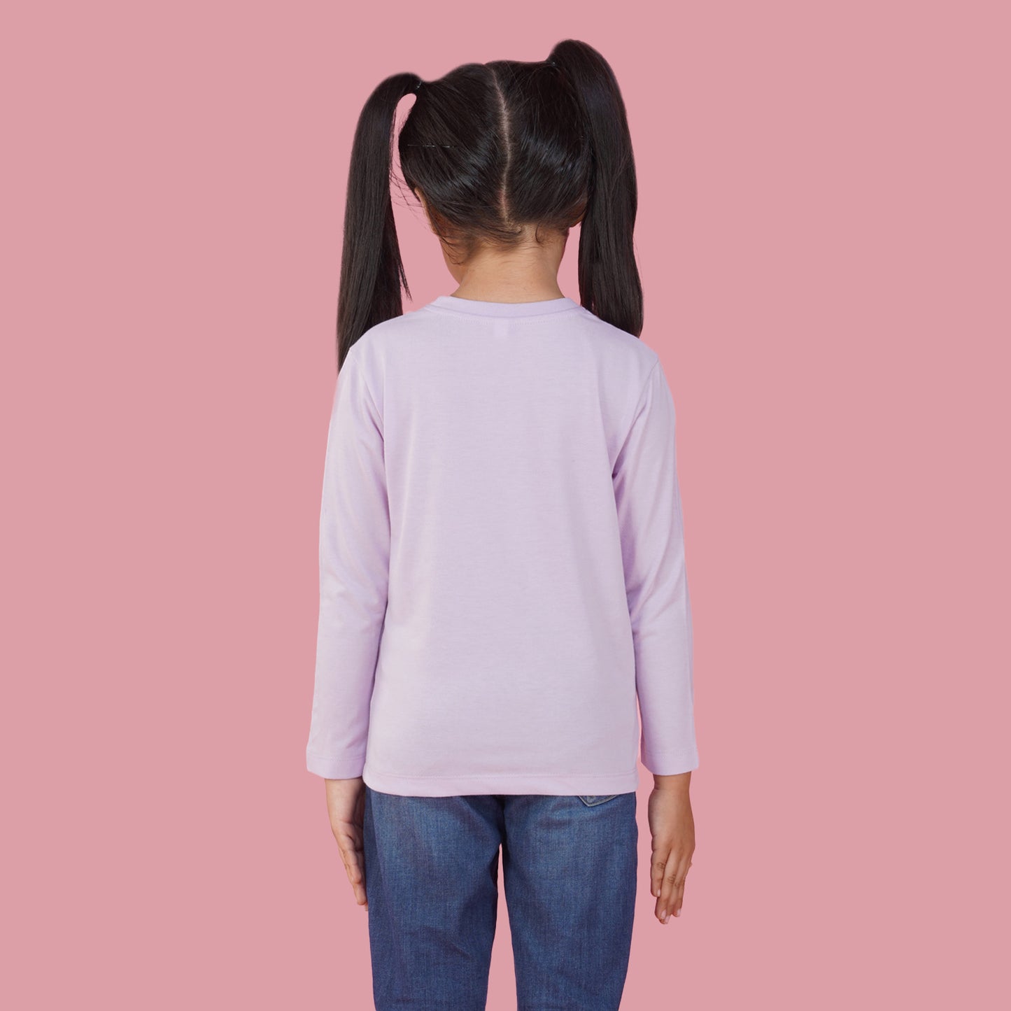 Nusyl Girls Purple Teddy Bear Printed T-Shirt