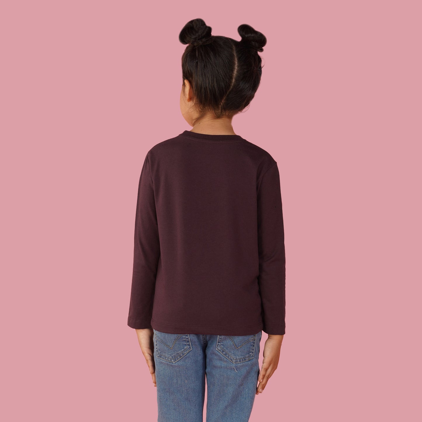 Nusyl Girls maroon Teddy Bear Printed T-Shirt