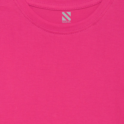 Hot Pink Animal Printed Girls T-shirt