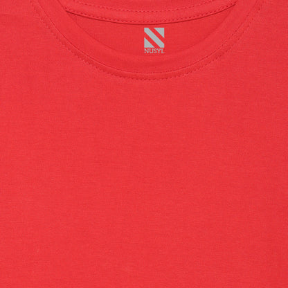 Red Cartoon Printed Girls T-shirt