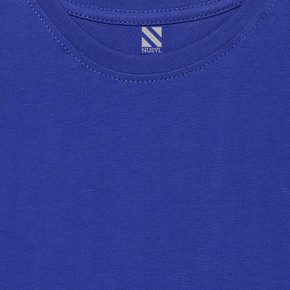 Royal Blue Cartoon Printed Girls T-shirt