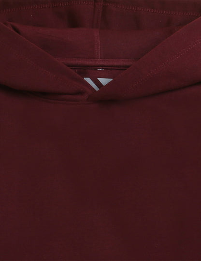 Burgandy Printed Sweatshirt For Kids
