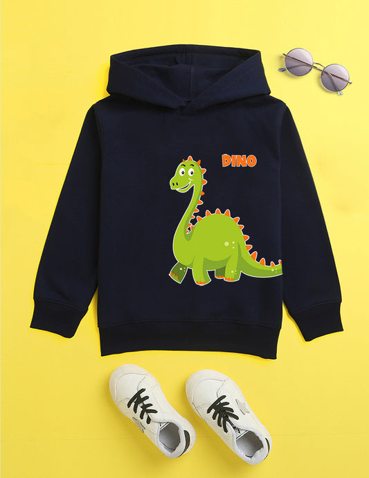 Navy Printed Sweatshirt For Kids