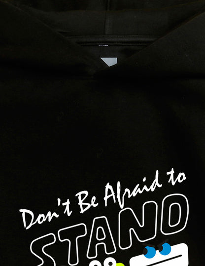 Black Printed Sweatshirt For Kids