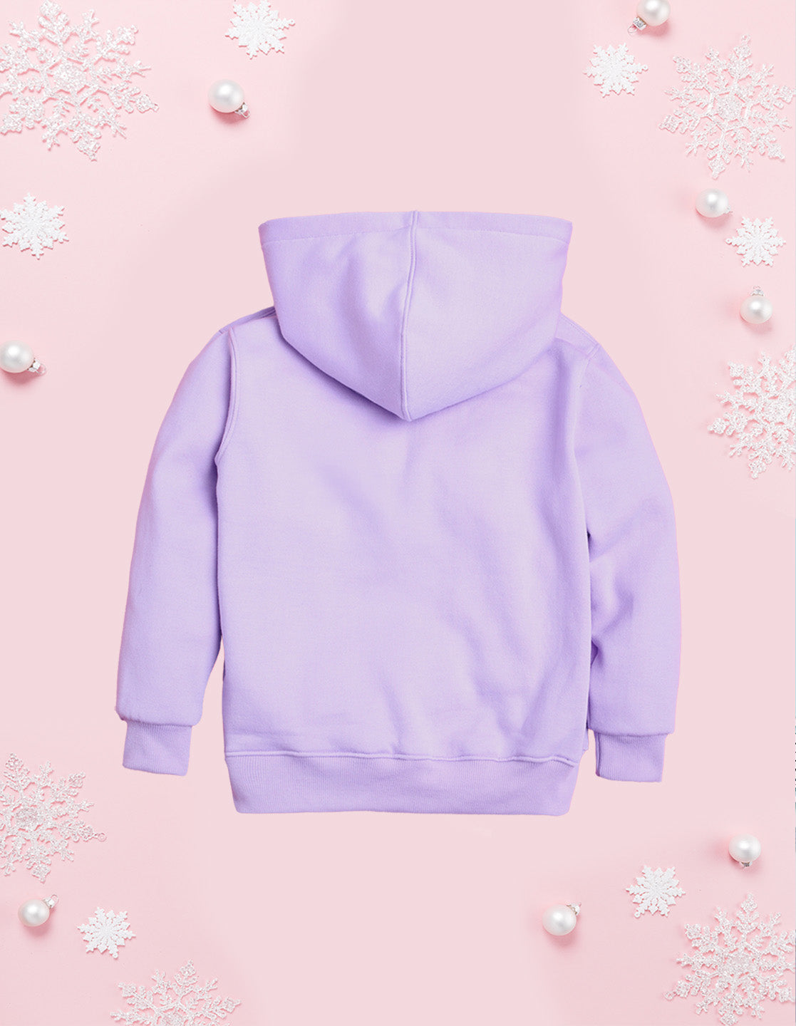 Nusyl Girl's Lilac I believe in unicorns Printed hoodie