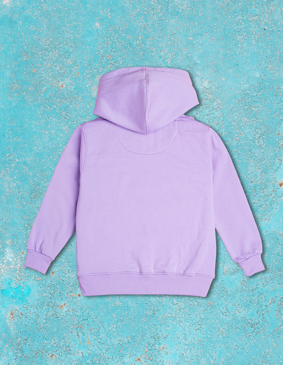 Nusyl Boy's Lilac Carpe diem text  Printed Hoodie