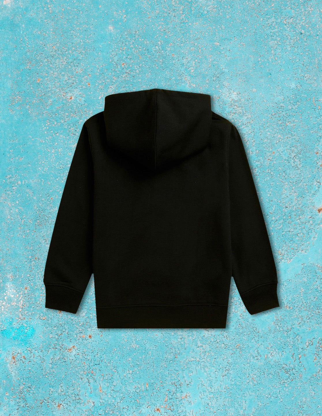 Nusyl Boy's Black Carpe diem text  Printed Hoodie