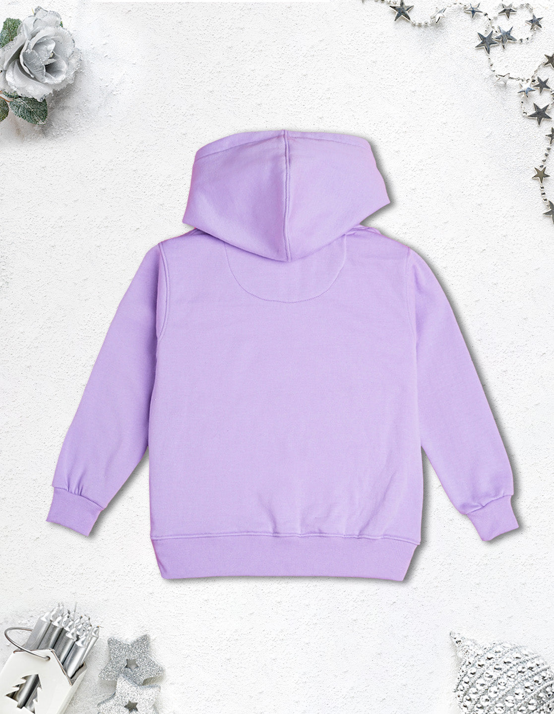 Nusyl Boy's Lilac Break the rules text Printed Hoodie