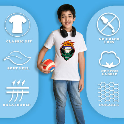 NUSYL Boys Red & White & Beige Basketball & Text Printed Half Sleeves T-shirt - Pack of 3