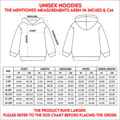 Burgandy Printed Sweatshirt For Kids