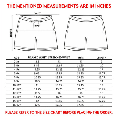 Nusyl 1994 Printed Red Boys Shorts