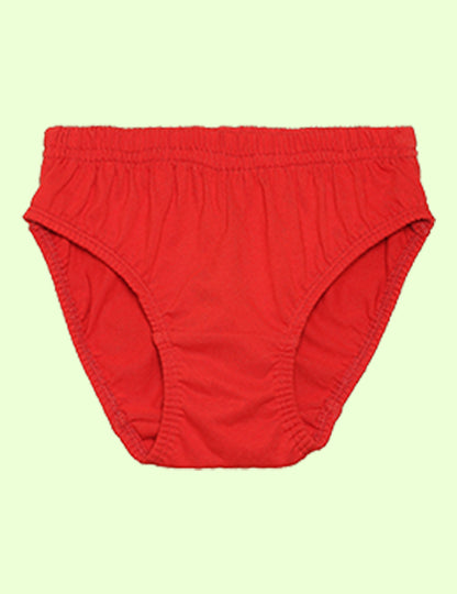 Nusyl Boys solid briefs combo-pack of 3 (White,Red,Royal Blue)