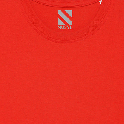 Nusyl boys blessed printed red colored cotton rich tshirt