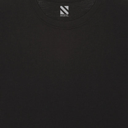 Nusyl boys genius printed black colored cotton rich tshirt