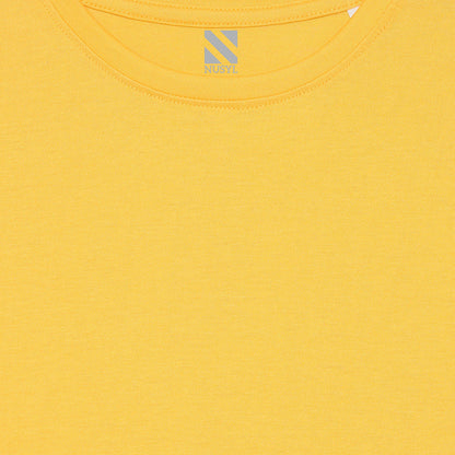 Nusyl boys fun dude printed yellow colored cotton rich tshirt