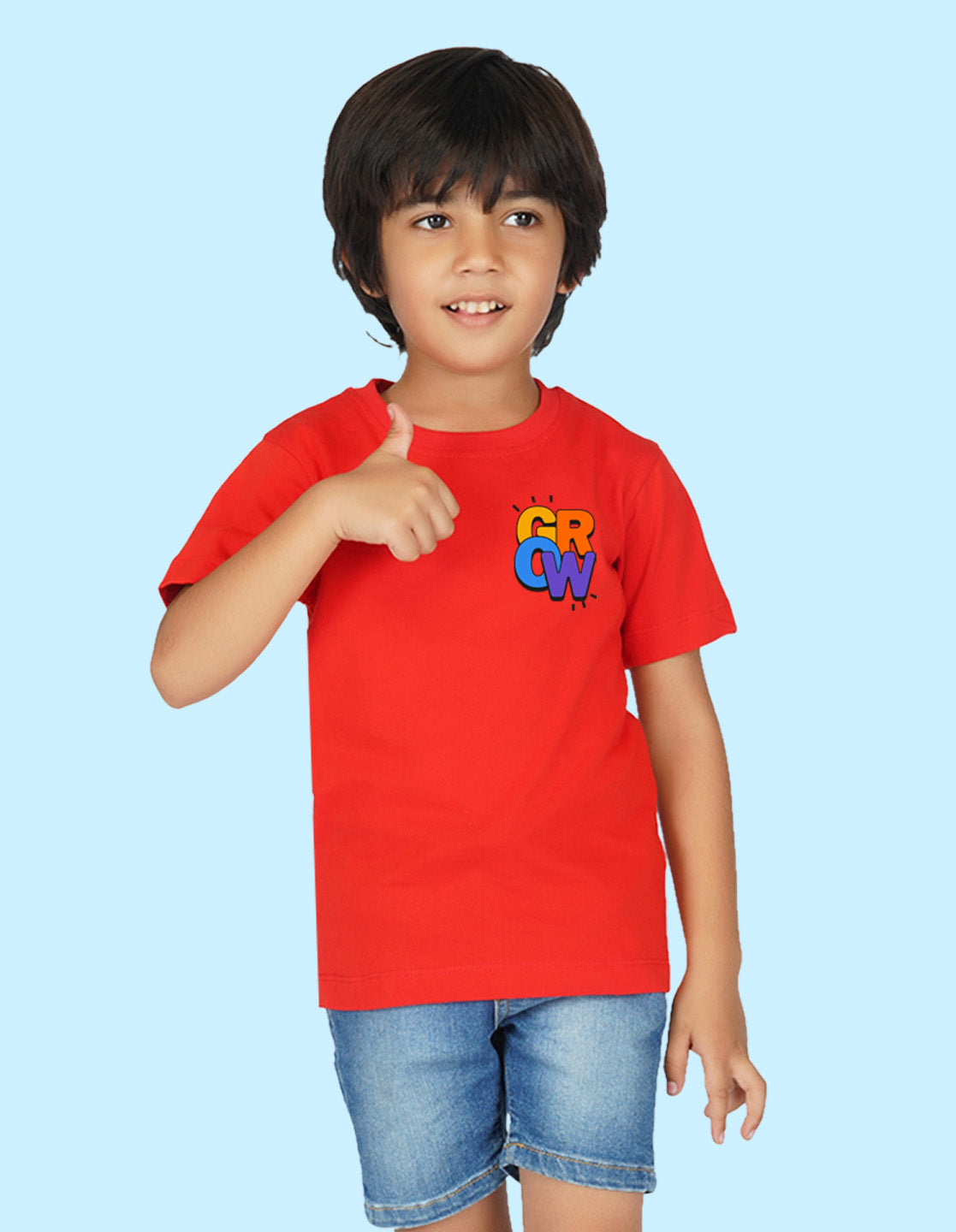 Nusyl Boys Red Grow Printed t-shirt