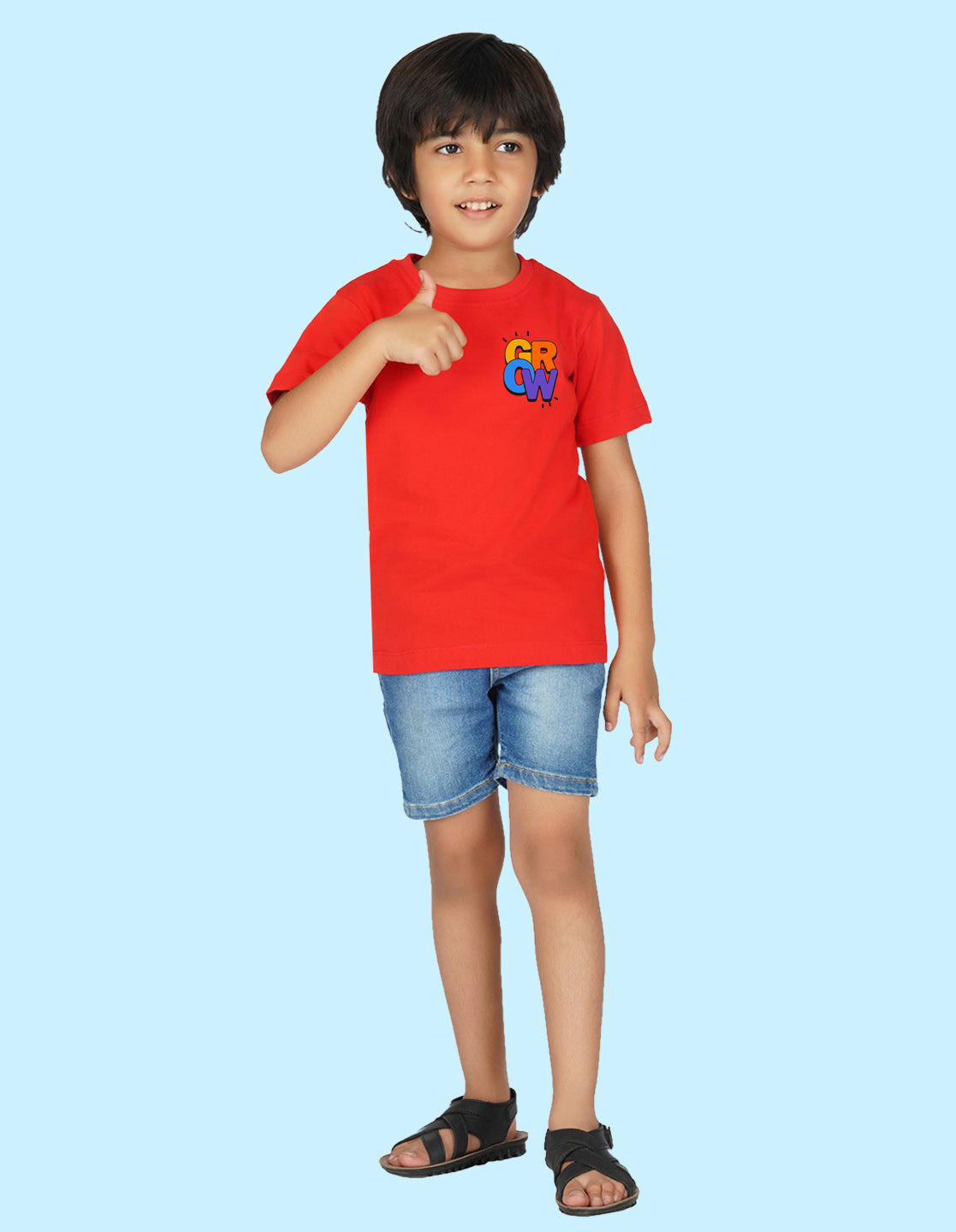 Nusyl Boys Red Grow Printed t-shirt