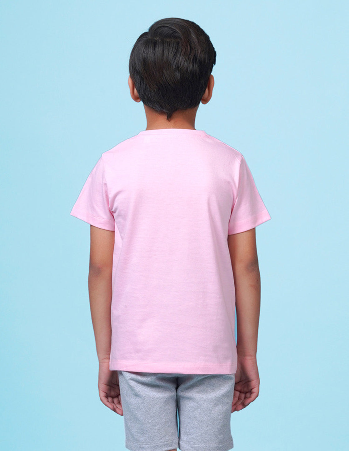 Nusyl Space Printed Light Pink Colour T-shirts