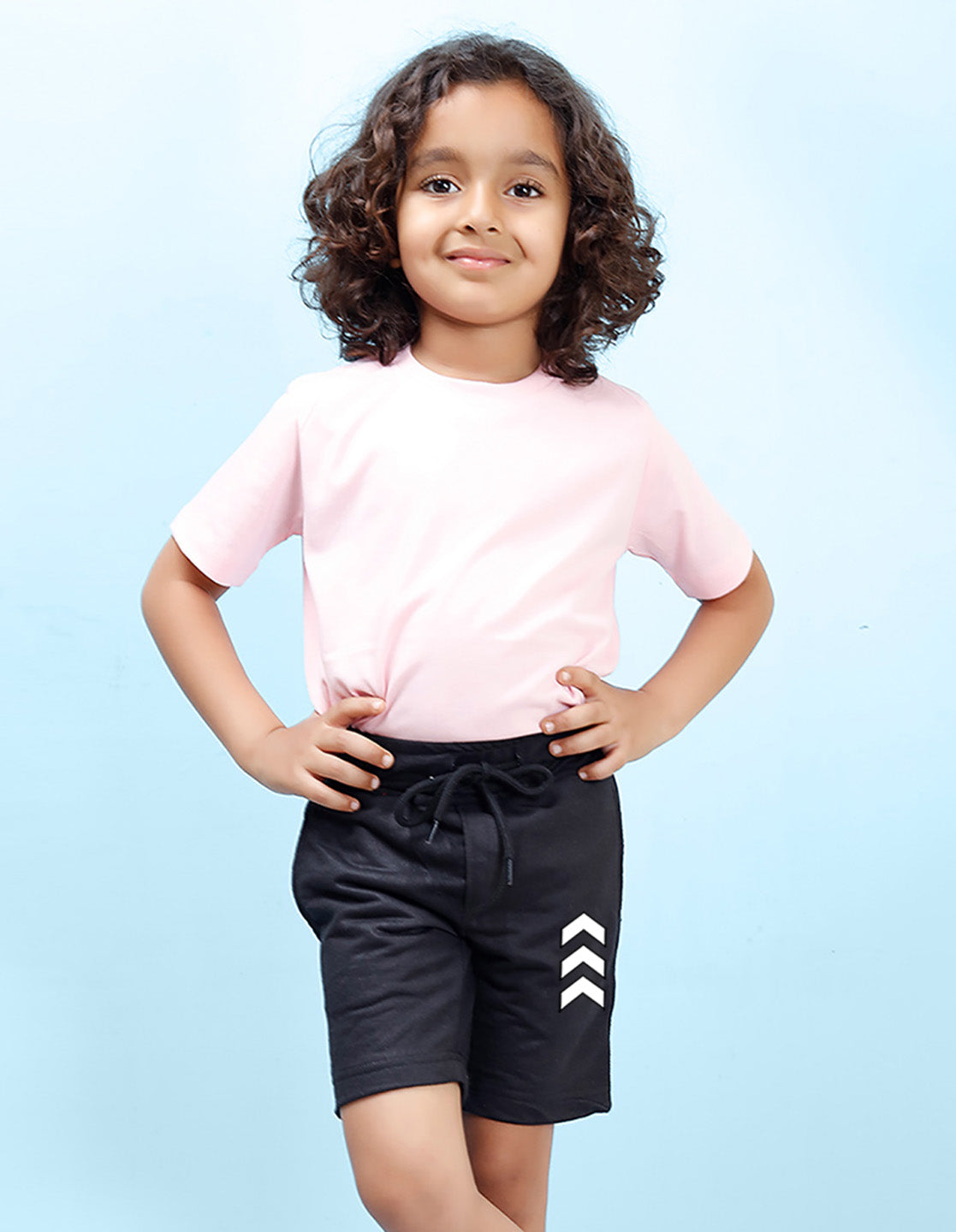 Nusyl Arrow Printed Black Boys Shorts