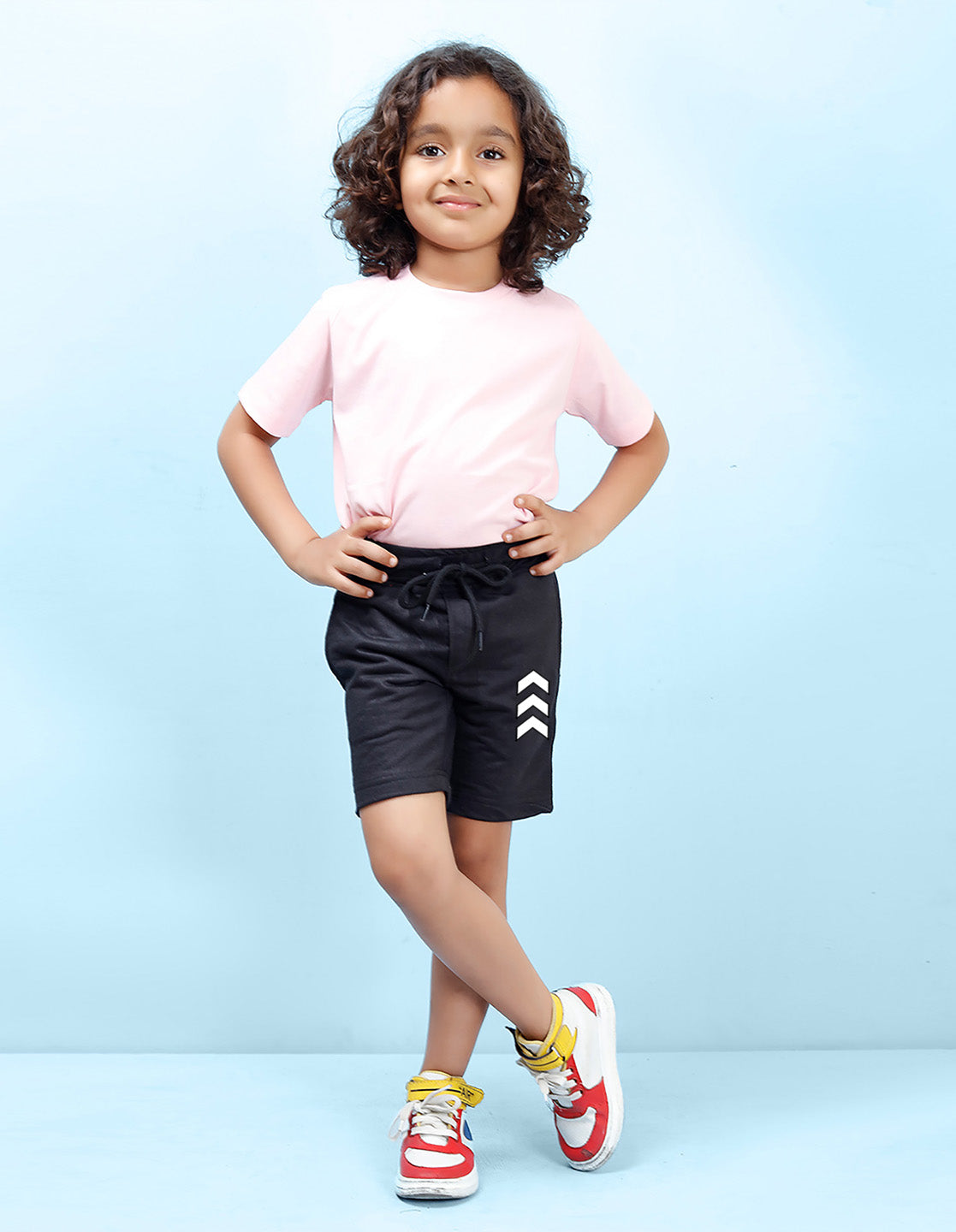 Nusyl Arrow Printed Black Boys Shorts