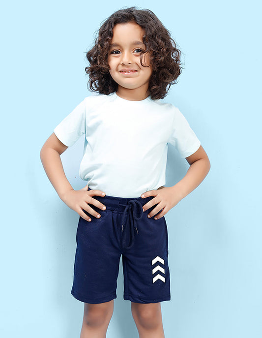 Nusyl Arrow Printed Navy Blue Boys Shorts