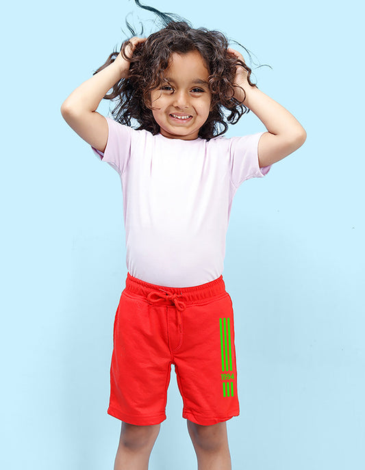 Nusyl 1994 Printed Red Boys Shorts