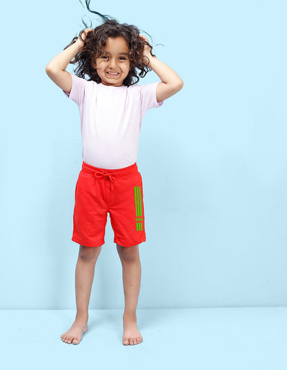Nusyl 1994 Printed Red Boys Shorts