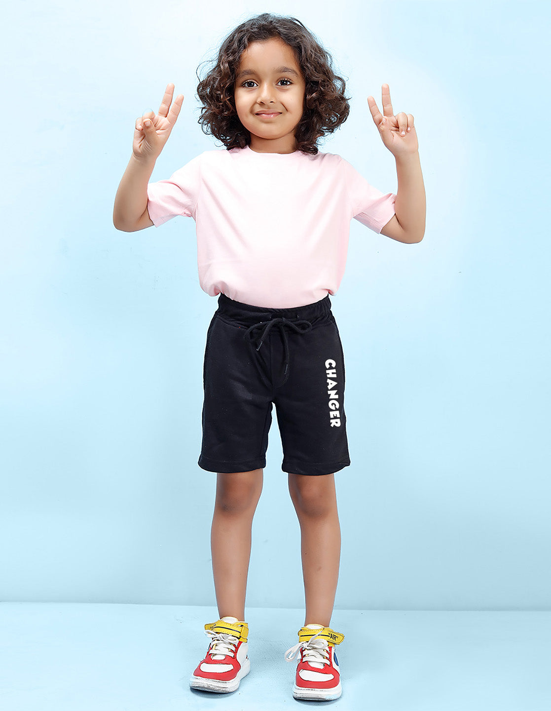 Nusyl Changer Printed Black Boys Shorts