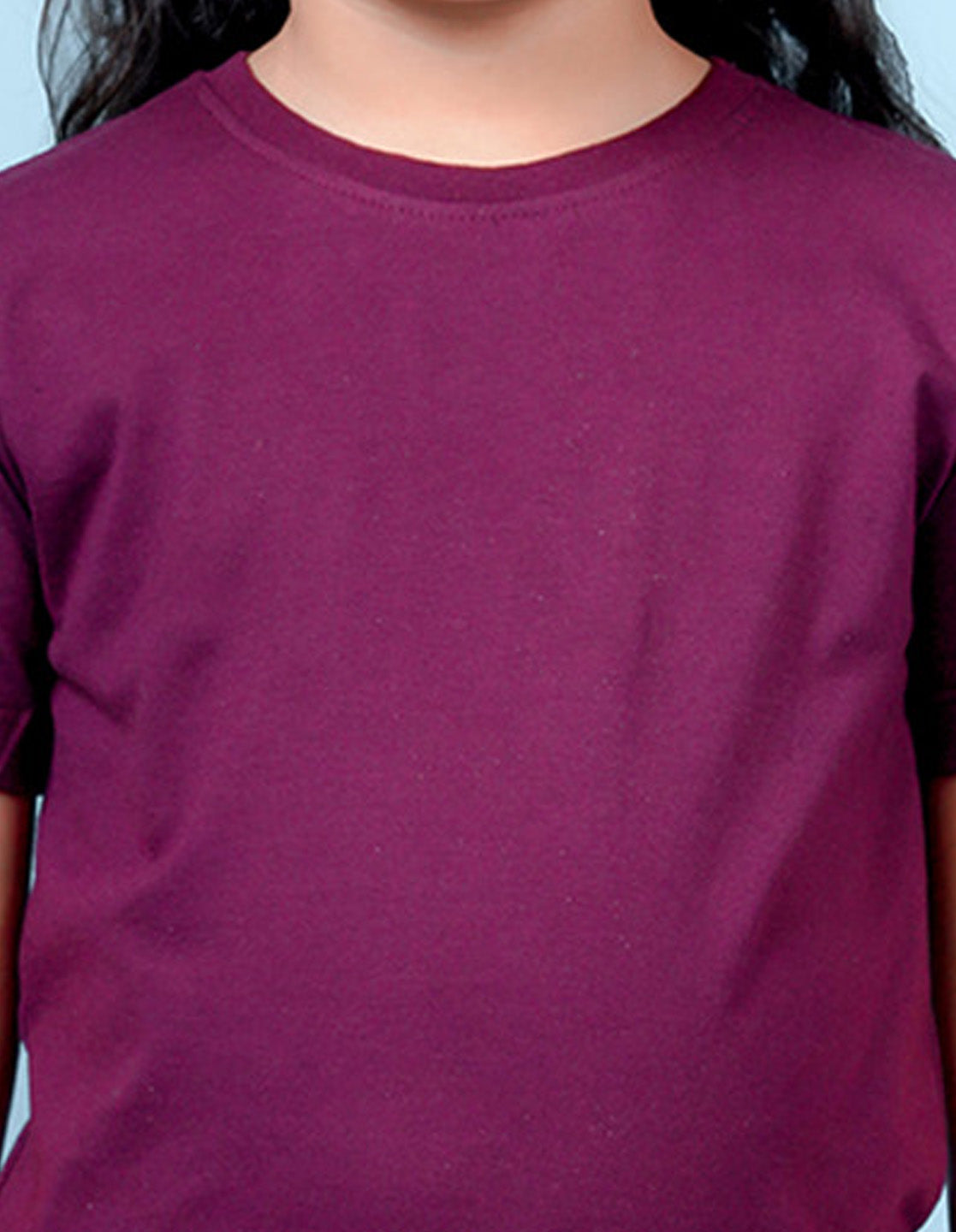 Nusyl Girls Solid Wine t-shirts