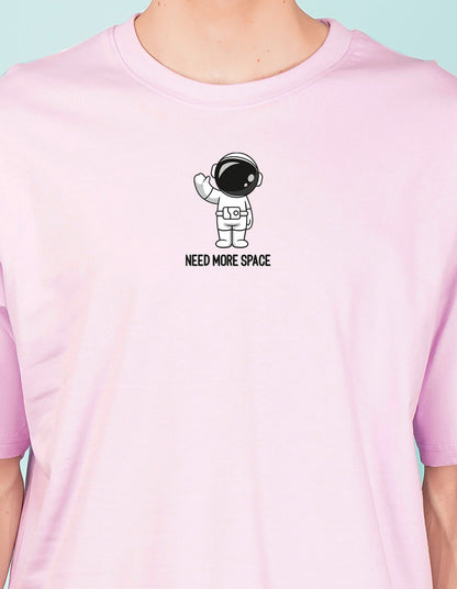 Nusyl Lilac Space front and back Printed oversized t-shirt