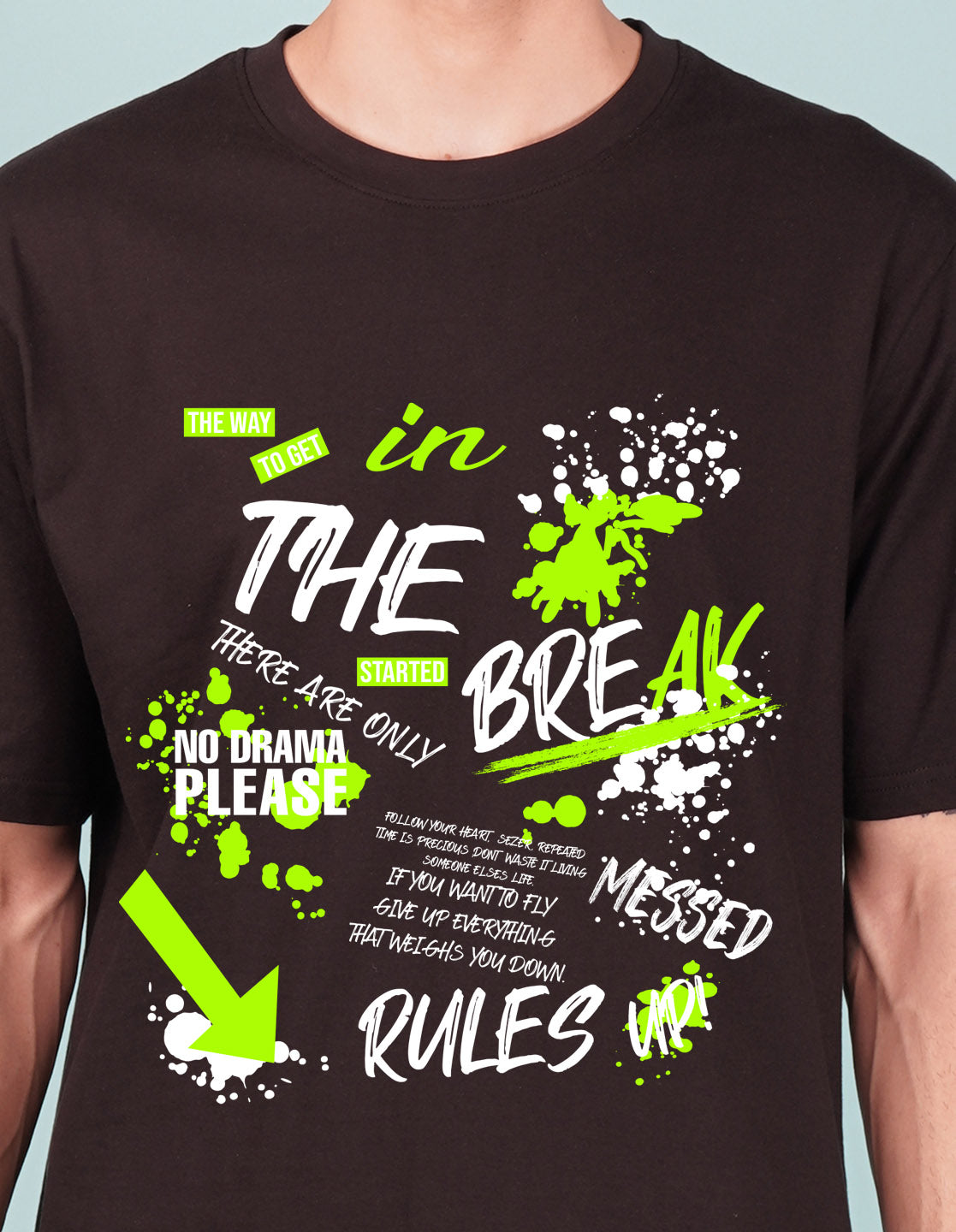 Nusyl Black Text Printed oversized t-shirt